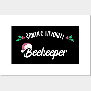 Santas Favorite Beekeeper Apiarist Beekeeping Gift Posters and Art